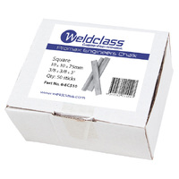 Weldclass 10 x 10 x 75mm Square Box 50 Pcs Chalk 6-EC7510
