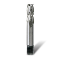 Bordo 1" Long Threaded HSS Cobalt End Mill 6060-1L