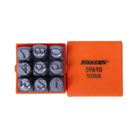 Harden 9 Piece 10mm Steel Numbers 610859
