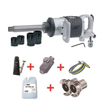 Ingersoll Rand 1" Impact Wrench with Sockets and with Claw Coupling Whip Hose 631LSK-HC