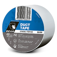 Bear 48mm x 30m Silver PVC Duct Tape 63642548313