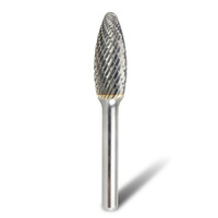 Bordo 1/2" SH-5 Flame Shaped 1/4" Shank Burr 6400-95225