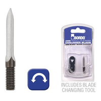 Bordo C40 4mm Triangular Scraper Blade - Carded 6411-C40S