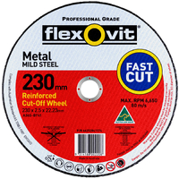 Flexovit 230mm Mild Steel Right Angle Cut-Off Wheel Type 41 AO 66252841574