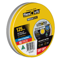 Flexovit 126x1.0x22.2mm A46TB Multi-Material Cut-Off Wheel 66252845822