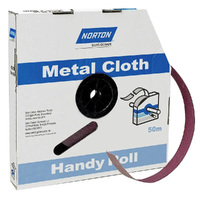 Norton 50mm x 50m 120-Grit Metal Cloth Sanding Roll - Metalite 66623320809
