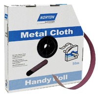 Norton 50mm x 50m 320-Grit Metal Cloth Sanding Roll - METALITE 66623320813