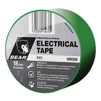 Bear 18mm x 20m Green Electrical Tape 66623324547