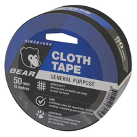 Bear 50mm x 15m Black Cloth Tape 66623336603