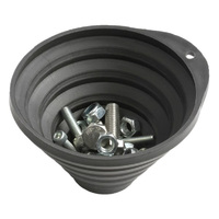 Sykes-Pickavant Lge Round 225mm Collapsible Magnetic Parts Tray 680002