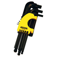 Stanley 9 Piece Long Metric Hex Key Set Ball Type 69-9000