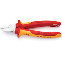 Knipex 180mm 1000V Tethered Diagonal Cutter 7006180TBK