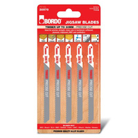 Bordo 100mm x 2.5T HCS T-Shank Precise Cut Jigsaw Blade - 5pk 7110-30970