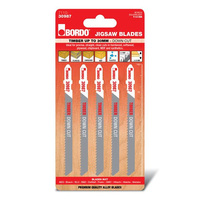 Bordo 100mm x 2.5T HCS T-Shank Down Cut Jigsaw Blade - 5pk 7110-30987