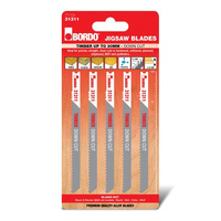 Bordo 100mm x 2.5T HCS Uni Shank Down Cut Jigsaw Blade - 5pk 7110-31311