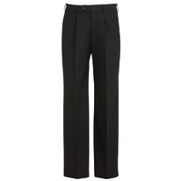 Biz Corporates Comfort Wool Stretch Mens One Pleat Pant Stout Black Size 107