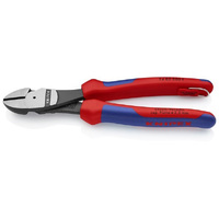 Knipex 200mm Tethered Hi Leverage Diagonal Cutter 7402200TBK
