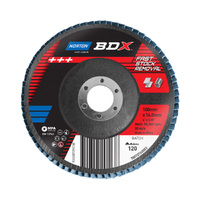 Norton # 100x16mm Z120 BDX Flap Disc - (Blue) 78072760003