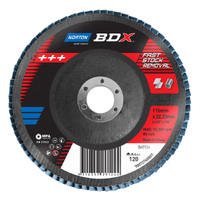 Norton # 115x22mm Z120 BDX Flap Disc - (Blue) 78072760007