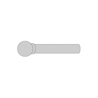 Makita Mounted Stone 10mm x 3mm Shaft (Alu Oxide) (10pk) 794059-4