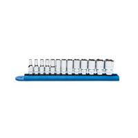 GearWrench 13 Piece 6 Point 1/4" Drive Metric Mid Socket Set 80304S