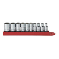 GearWrench 10 Piece 1/4" Dr 12 Point SAE Standard Socket Set 80307D