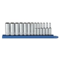 GearWrench 13 Piece 1/4"Dr 12 Pt Deep Metric Socket Set 80308