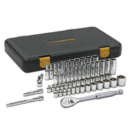 GearWrench 56 Piece 3/8" Drive SAE/Metric Std & Deep Mechanics Tool Set 80550P