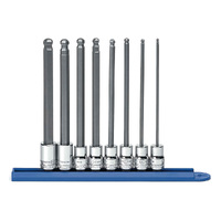 GearWrench 8 Piece 3/8" Drive Long Ball End Hex Bit Metric Socket Set 80573