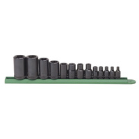 GearWrench 13 Pc 1/4", 3/8" & 1/2" Drive External Torx Bit Socket Set 80583