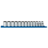 GearWrench 13 Piece 12 Point 1/2" Drive Metric Standard Socket Set 80710D