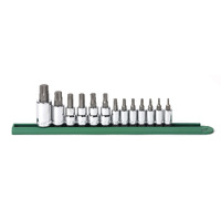 GearWrench 13 Piece 1/4", 3/8" & 1/2" Drive Torx Bit Socket Set 80723