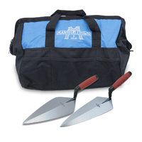 Marshalltown Philadelphia & Wide London Brick Trowels in Tool Bag 808867