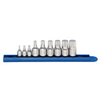 GearWrench 9 Piece 1/4" & 3/8" Drive Metric Stubby Triple Square Bit Driver Set 81100