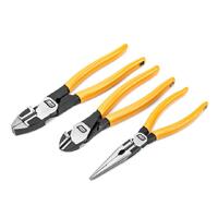 GearWrench 3 Piece Electrician Plier Set Dipped 82202