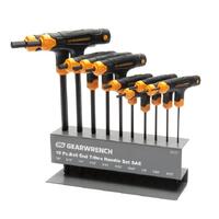 GearWrench 10 Piece SAE T Handle Ball End Hex Key Set 83523
