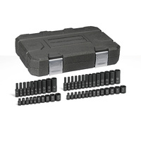 GearWrench 48 Piece 6 Point 1/4" Drive Standard & Deep Impact SAE/Metric Socket Set 84902