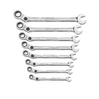 GearWrench 8 Piece 12 Point Indexing Combination SAE Wrench Set 85498
