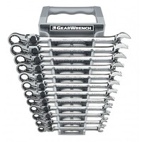 GearWrench 12 Pc XL Locking Flex Combination Ratcheting Wrench Set Metric 85698