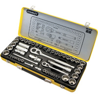 Stanley Socket Set 1/4" & 1/2" Drive Metric/AF 50Pc 89-535