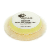 Rupes 50/65mm Big Foot Yellow Medium Wool Polishing Pad (4pk) 9.BW70M