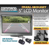 5" COMBO MOUNT MONITOR WITH COMBO MOUNT REVERSING CAMERA