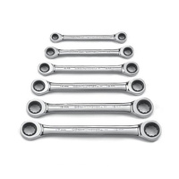 GearWrench 6 Piece Double Box Ratcheting Wrench Set METRIC 9260