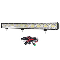 LIGHTFOX 28inch LED Light Bar Spot Beam Triple Row Work Driving Lamp 4WD 28"