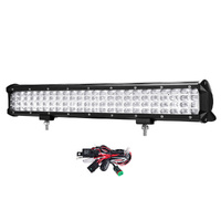 LIGHTFOX 20inch Cree LED Work Light Bar Quad Row Driving Lamp Offroad 4WD Truck 22/23"