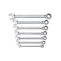 GearWrench 7 Piece Combination Ratcheting Wrench Set Metric 9417