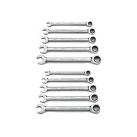 GearWrench 10 Pc Combination Ratcheting Wrench Set AF/Metric 9418
