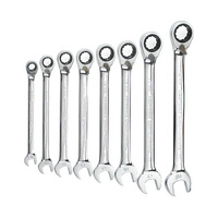 GearWrench 8 Piece Reversible Combination Ratcheting Wrench Set Metric 9543