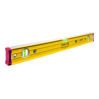 Stabila 1200mm Box Frame Ribbed Level 3 Vial Trade with Non Slip End Caps 96-2/120