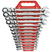 GearWrench 13 Pc Combination Ratcheting Flex Wrench Set SAE 9702D